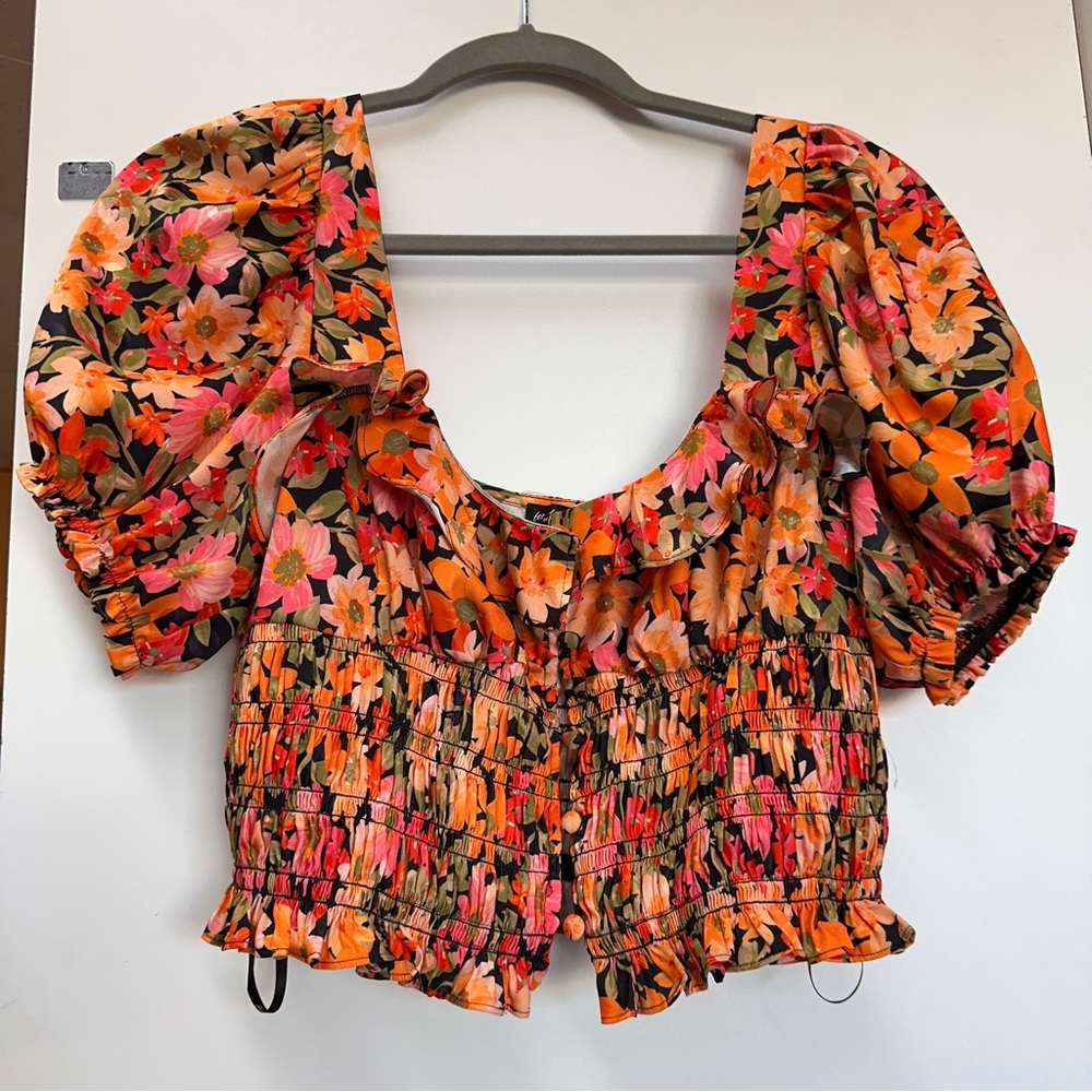 For Love & Lemons Sylvie Crop Top Large EUC